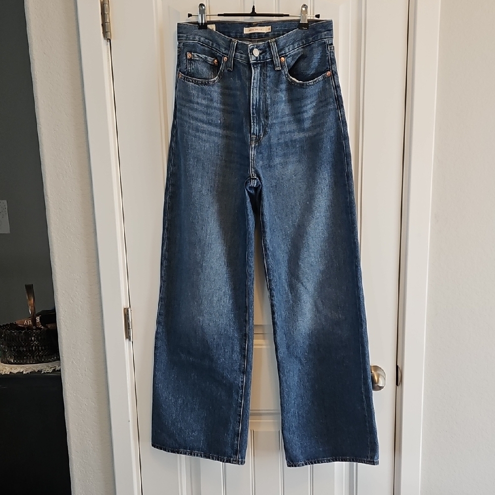 Women's Levi's Rib Cage Wide Leg Blue Jeans